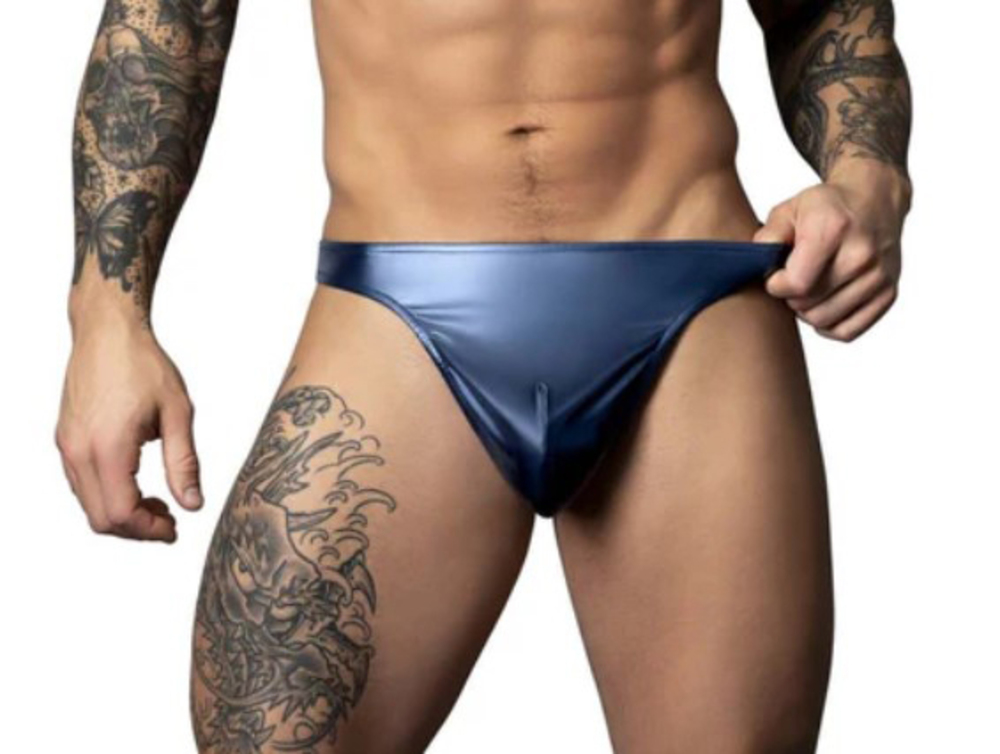 Large/X-Large Blue Male Power Liquid Onyx 2.0 Moonshine Short
